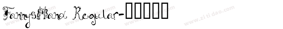 FannysHand Regular字体转换